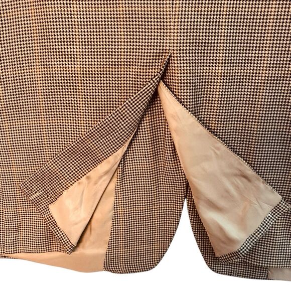 Roundtree & Yorke Dillards Houndstooth Blazer Sports Coat 44L Wool & Silk Blend - Picture 8 of 10